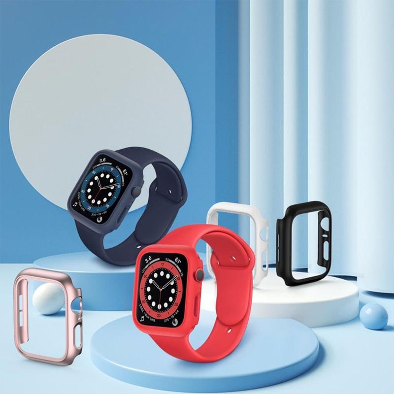 Glasabdeckung für Apple Watch Gehäuse 45 mm 41 mm 44 mm 40 mm 42 mm 38 mm iWatch Zubehör Displayschutzfolie Apple Watch Serie 3 4 5 6 SE 7 Zubehör