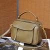 Small Genuine Cow Leather Tote Bag for Ladies Fashiable Handbag Luxury Shoulder or Messenger Bag