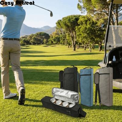 Large Capacity Golf Cooler Bag Leak-proof Lightweight Insulated Wine Carrier Cooling Adjustable Shoulder Strap