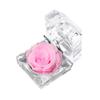 Artificial Realistic Beige Rose In Crystal Box Romantic Gift Valentine's Day Anniversary Home Decorations Unique Present