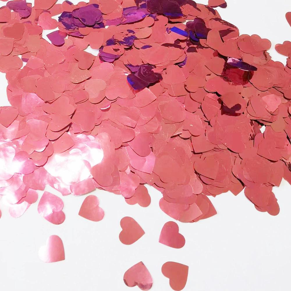 Heart-Shaped Sequin Confetti for Valentine's, Mother's Day, and Weddings