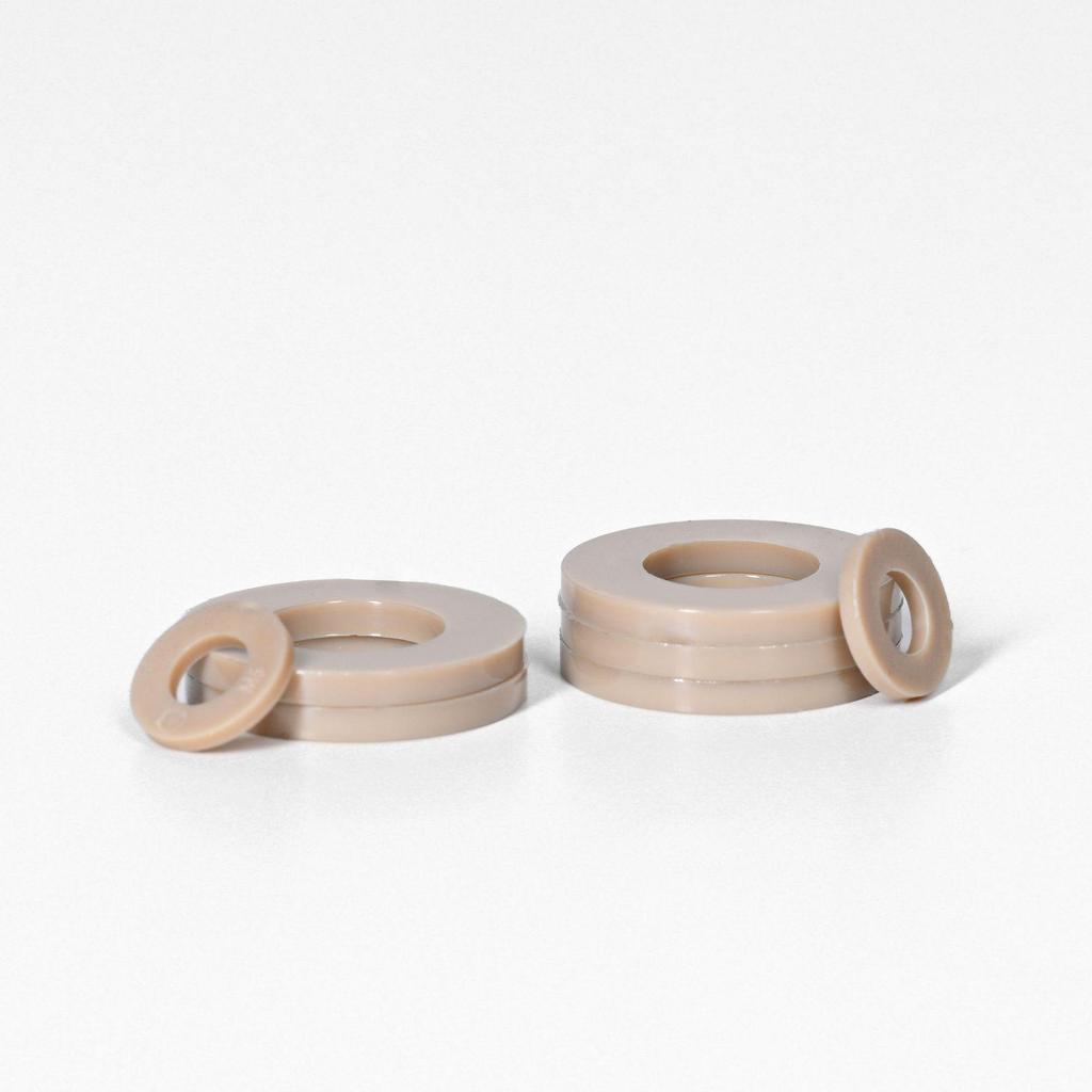 High-Strength Corrosion-Resistant PEEK Flat Washer Gasket, M2-M24 Sizes Available