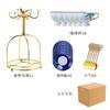 Coffee Cup Saucer Afternoon Tea Set Exquisite Bone China Water Set Light Luxury Flower Tea Cup Household Set With Tray