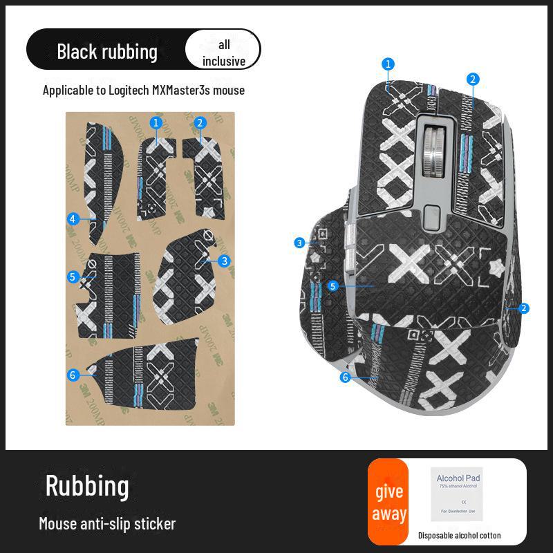 Logitech MX Master 3S Anti-Slip & Sweat-Absorbent Mouse Sticker Set