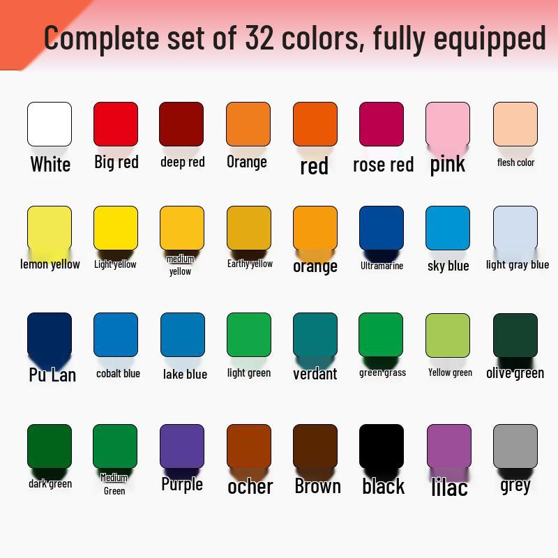 Mali 100ml Washable Gouache Paint Set for Kids - Squeeze & Refill Jelly Pack