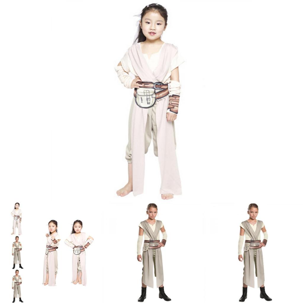 Stylish Rey Costume For Girls Featuring Polyester Fabric Ideal For Game Cosplay