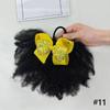 2pcs/ Luxury Kids Hair Buns Kids Afro Puff Soft Like Natural Human Hair Hand Feel Marley Kinky Bulk for Hair Girl with Elastic