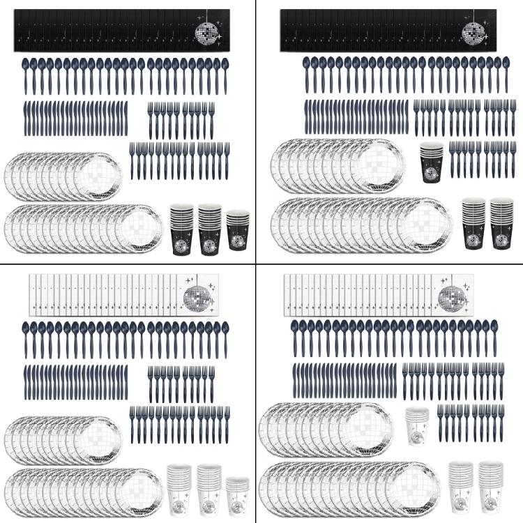 DiscoThemed Party Supplies Decorations Cartoon Gatherings Cutlery Forks Set