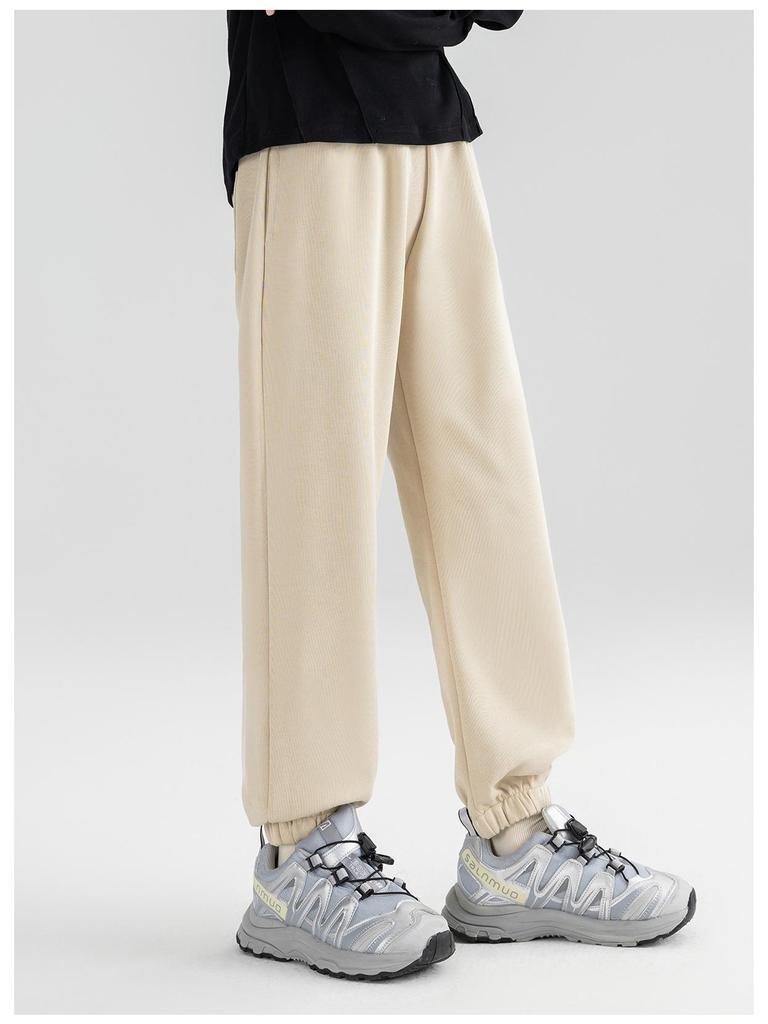 Tao Town Girls' Autumn Casual Sweatpants – Fashionable, Loose, Ankle-Cuffed Sports Trousers for Big Kids
