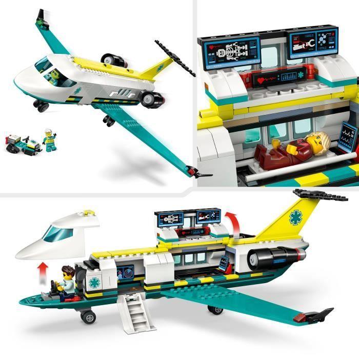 LEGO City 60465 L’Ambulance De Secours Aérienne - Jeu De Construction Garçon Dès 6 Ans