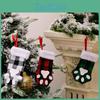Fun And Festive Cat Paw Christmas Stockings With Cute Patterns For Holiday Decorating