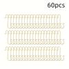 60pcs Christmas Ornament S-Hooks, Metal Rustproof Hangers for Xmas Tree Stockings Lights Garland, Halloween Autumn Decor