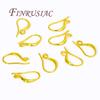 10pcs Hypoallergenic Earring Hooks Earwires Gold Plated Earrings Accessories DIY Jewelry Making Supplies