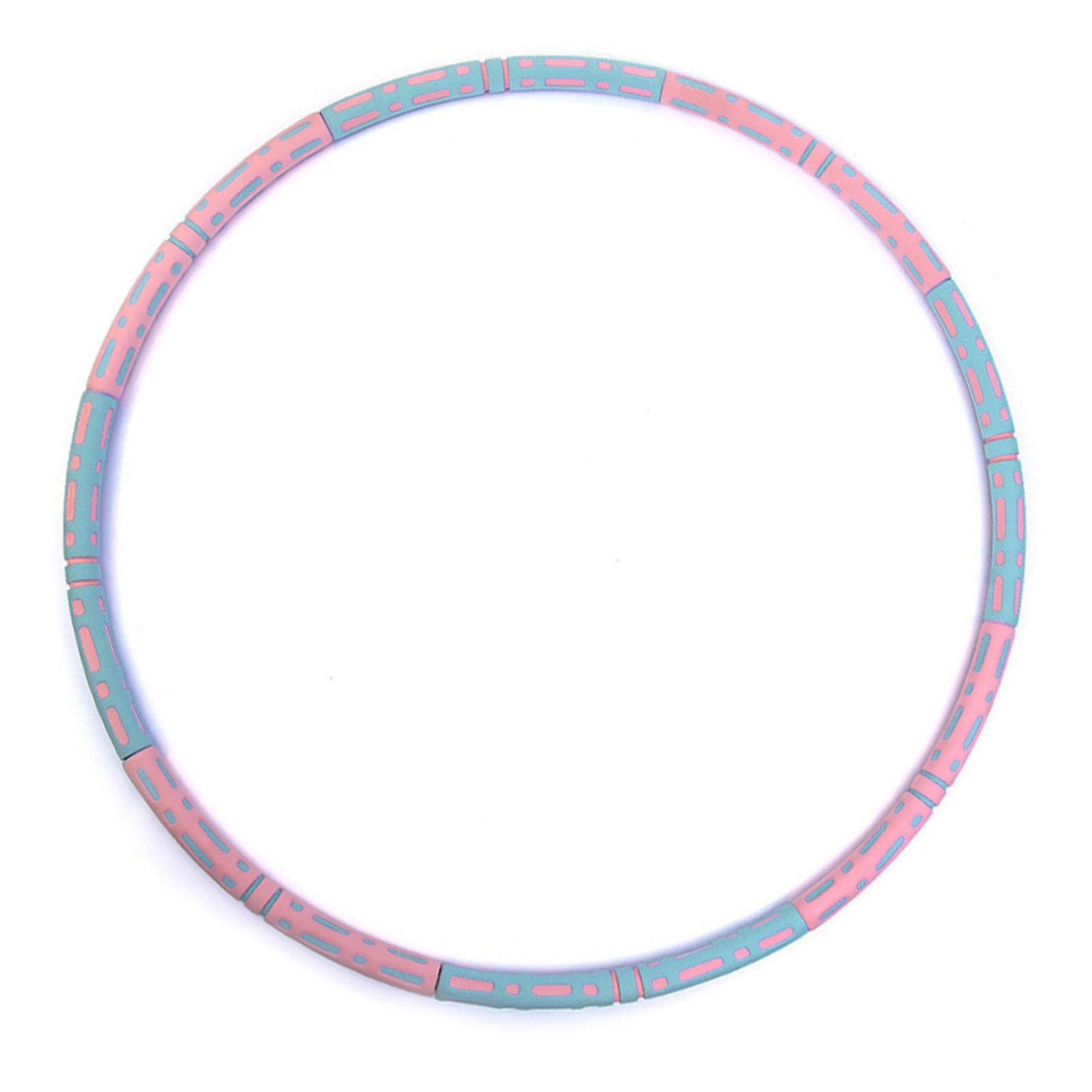 

Утяжеленный фитнес-обруч, 6 секций, съемный, двухцветный, для похудения, живота, талии, фиолетовый