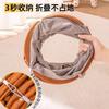Cat Tunnel Brown Suede Foldable Security Avoidance House Bite-resistant Self-Hi Unstuffing Cat Channel Toy
