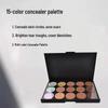 15-Color Waterproof Long-Lasting Concealer Palette for Dark Circles