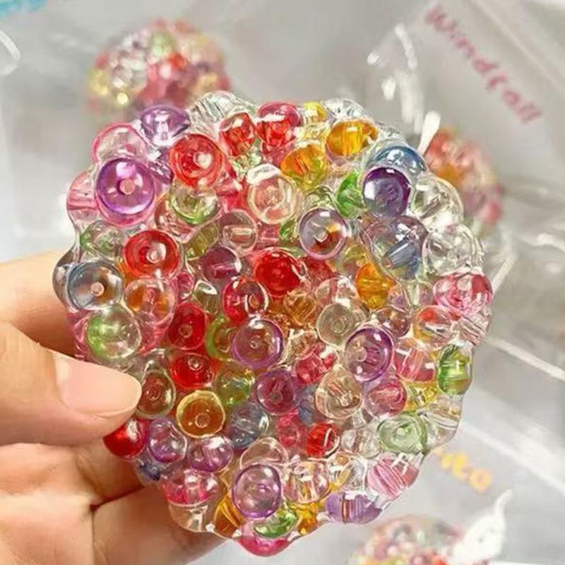 Kreative eksplosjonsperler Håndlaget ball Stressreduserende leker Sakte tilbakesprett leke Fidget-leke Barn Dekompresjonsleker