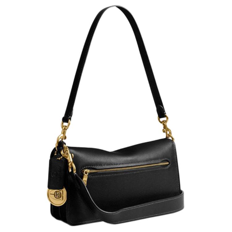 Coach X CLOT Collaboration Tabby 26 Premium Commuter Flap Leather Crossbody Shoulder Bag Medium Women Bags Black CDW26-B4M2