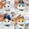 Cute Cat Plush Keychain With Soft Pp Material For Bag Decor And Gift