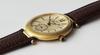 GRANDEUR Classical Small Seconds Watch GSX057G1 Gold Brown [Grandeur] Men's Case/Off-white Dial/Band Color