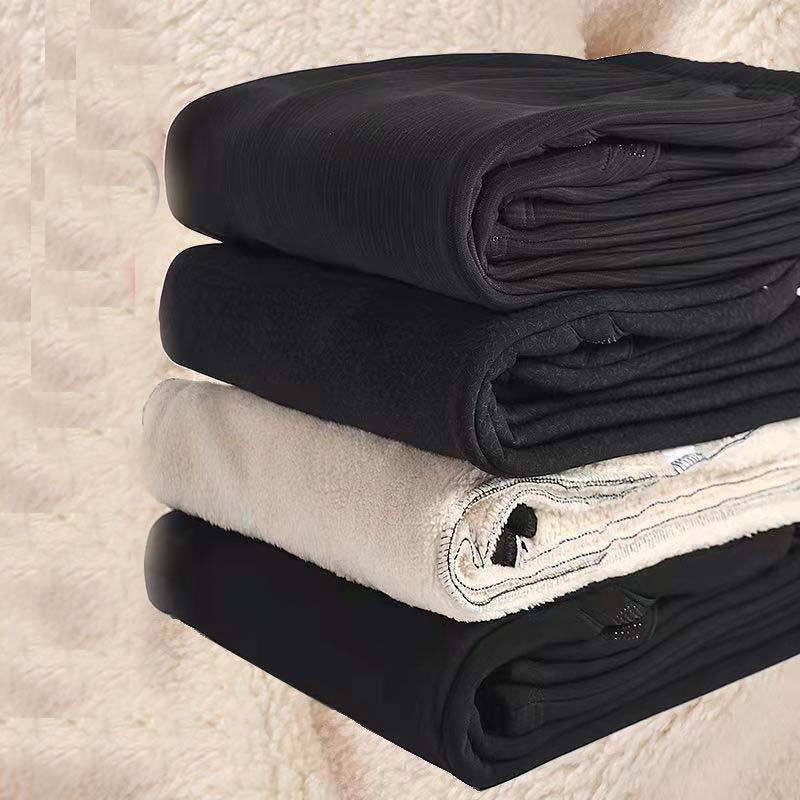 XL-8XL Oversize Kalhoty pro volný čas Ženy Dlouhé Volné Kalhoty Vysoký Pas Dámské Nové Zimní Kalhoty Dámské Strečové Kalhoty Jehněčí fleece