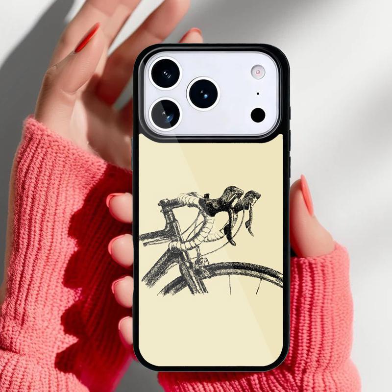 Fahrrad Handyhülle für iPhone 17 16 15 14 13 Pro Max Rückseite für 12 11 Pro Hülle