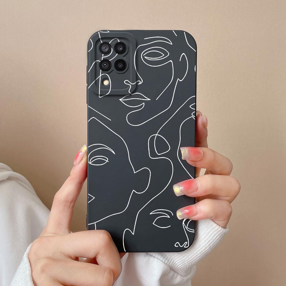 Case For Samsung Galaxy A12 M12 F12 Bear Soft Liquid Silicone Full Coverage Anti Choc Phone Bumper For SamsungA12 A M F 12 Funda