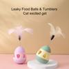 Katzenspielzeug, natürliche Zutaten, zufälliges Schütteln, 360 Grad rund, Würgen, glatt und vorbeugend, umweltfreundlich, Slow Food, PP-Material, Feder