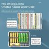 A multi colored storage box with a foldable design, perfect for storing in home wardrobes