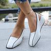 Fashion Retro Wedge Women's Sandals Spring New Style French Solid Color Casual Versatile Single Shoe with Toe Cover Platform Sandals