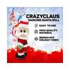 Whimsical Christmas Animated Santa Toy Featuring Lively Music And Charming Plush Design