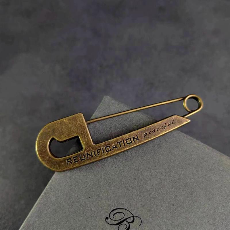 Retro Bronze Large Pins For Clothing Metal Safety Pins Jeans Dress Scarf Adjustable Pins