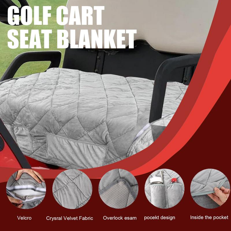 

Golf Cart Seat Blanket Thickened Golf Cart Seat Protective Cover Portable Golf Cart Accessories Multifunctional Seat Cushion For United States