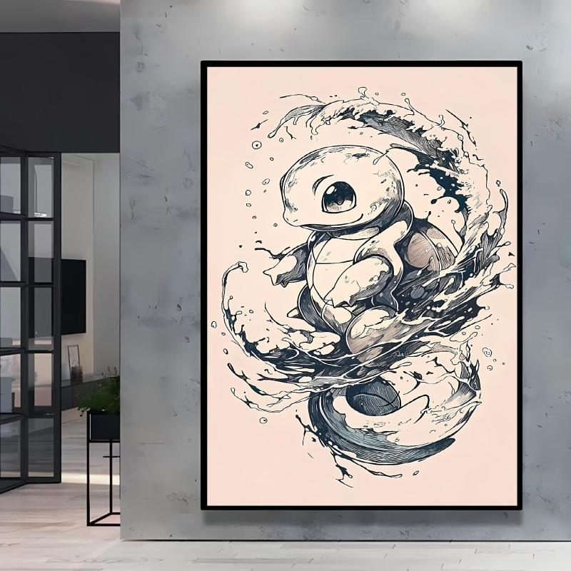 Japanese Anime Canvas Paintings Pokemon Umbreon Retro Style Cartoon Picture Modern Home Living Room Children's Room Decor Poster