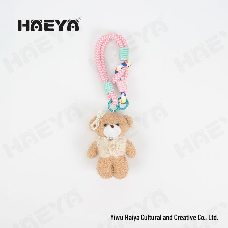 

Korean Trendy Bear Keychain Pendant Lanyard for Couples 11