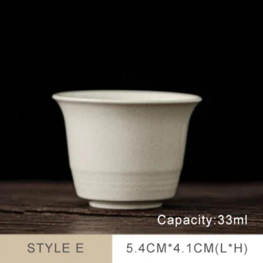 

Керамические чашки PINNY Retro Plant Ash Glaze, китайские чайные чашки в стиле кунг-фу, пигментированная чаша для чая с изображением цветков сливы