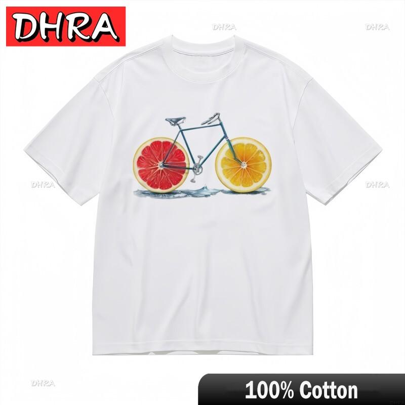 

Womens Comfortable Classic TShirt Grapefruit Lemon Bike Wheels Art Tee White Bold Tshirts Tops for Unisex TShirt Israel Teen 3XL