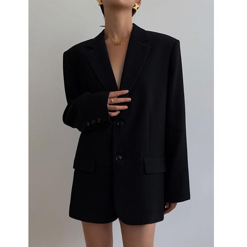 

Korean Style Women s Retro Casual Slim Suit Jacket for Spring & Autumn L