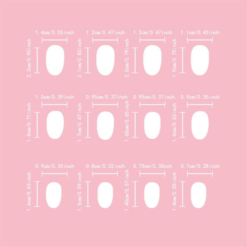Short Oval Press On Nail With Mixed Pattern Art, Leopard Star Dot Stripe False Nail Set, 10Piece Manicure Kit for Party
