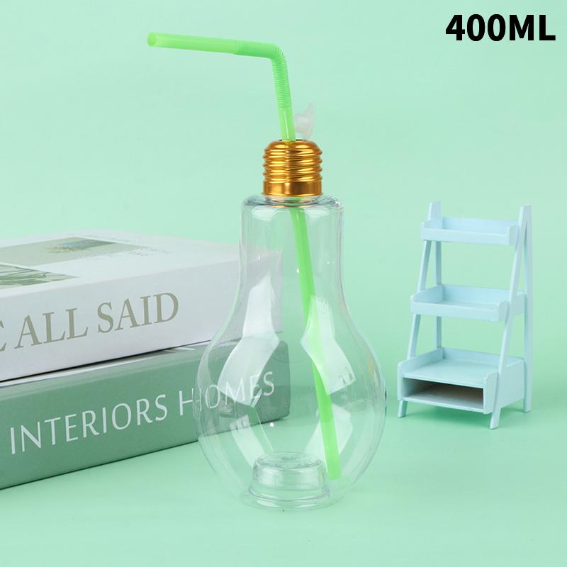 200To500Ml Clear Artificial Light Bulb Shaped Bottle Can Emit Light Drink Cup