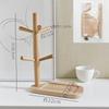 DIY Solid Wood Desktop Storage Rack Foyer Display, Cup Holder Jewelry Glasses Key Holder Closet Organizer