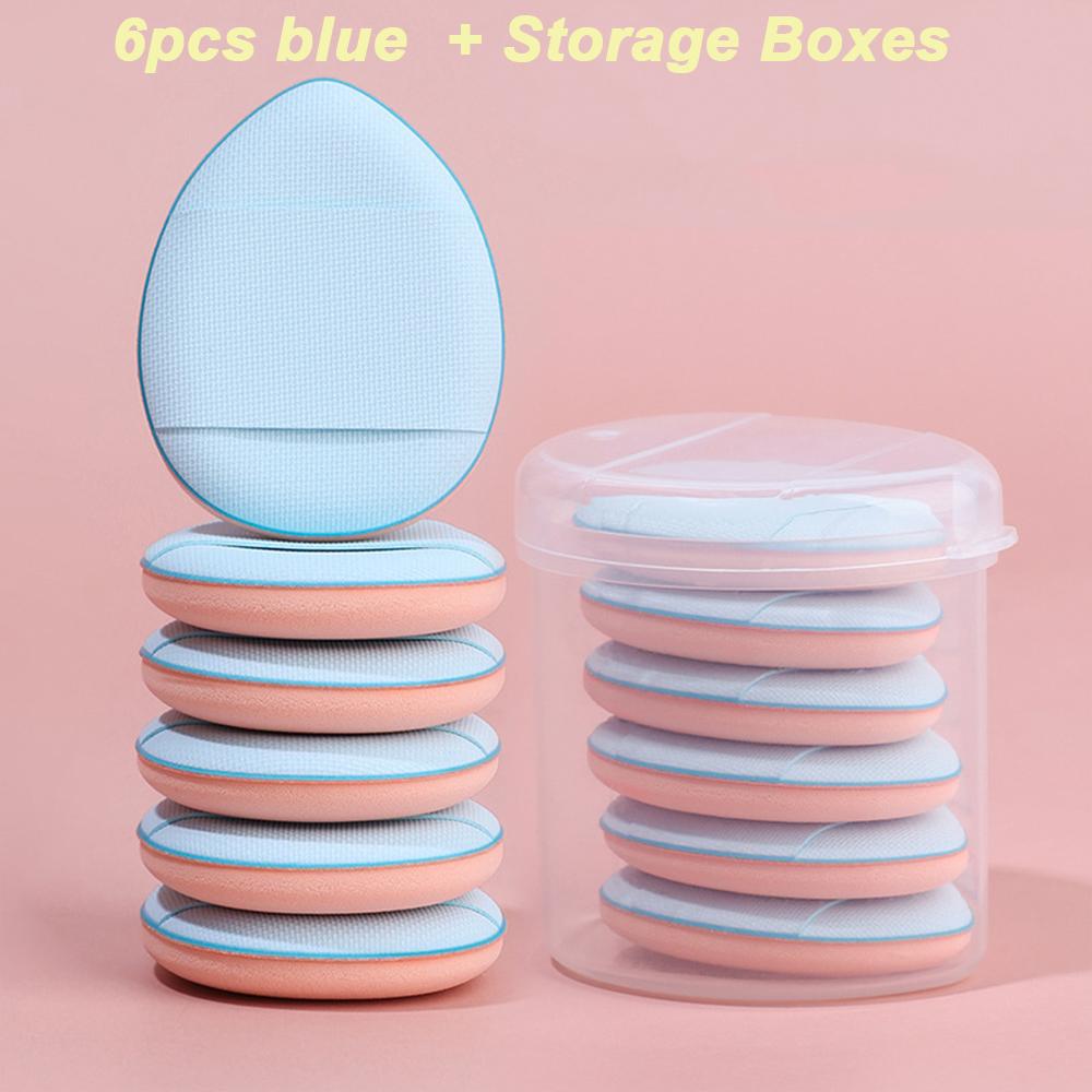 1/6/10Pcs Mini Finger Puff Foundation Small Air Cushion Powder Sponge Face Concealer BB Cream Cosmetic Applicator Makeup Tools
