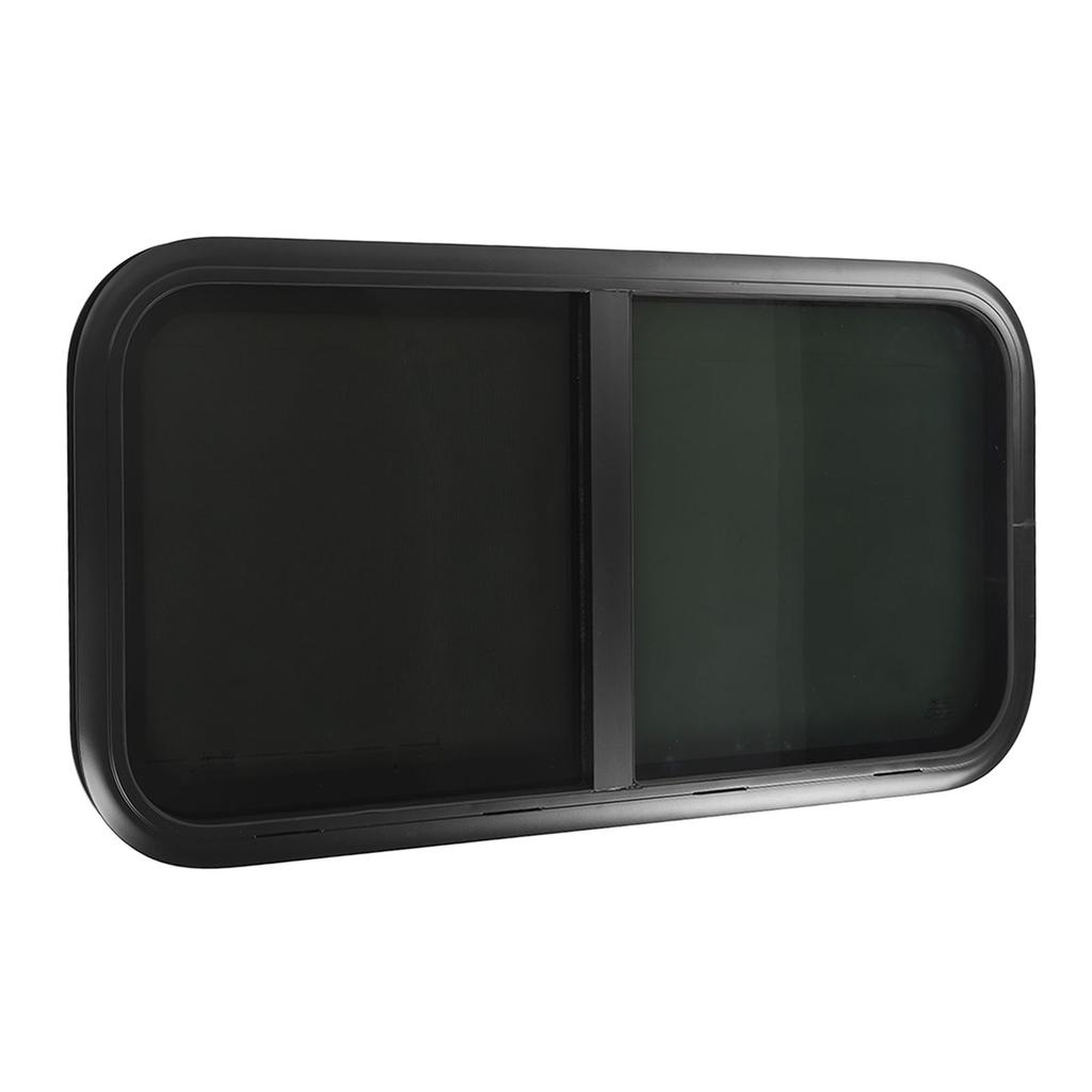 Horizontal Sliding RV Window 35.4 X 17.7in Black Modified Window for Camping Trailer RV