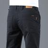 Pantalones Casuales Rectos Elásticos Resistentes al Desgaste para Hombre - Estilo Coreano para Primavera/Otoño