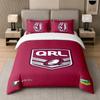 3Pcs Bedding SetQueensland Maroons Soft Bed Sheet and Two Pillowcases Home Bedroom Decor