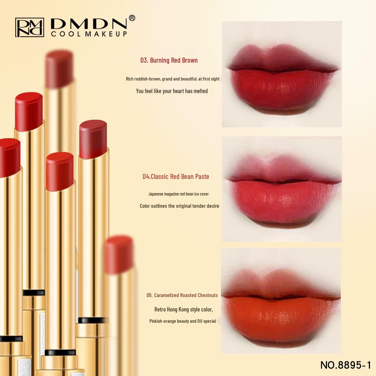 

Набор из 3 тюбиков помады DMDN с зеркалом - Бархатная стойкая помада