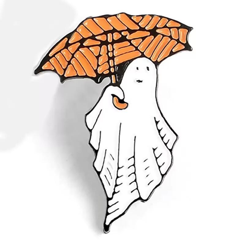 Halloween Retro Punk Skull Cross Ghost Collection Enamel Pin Punk Goth Grim Reaper Skeleton Alloy Brooches Jewelry Badge