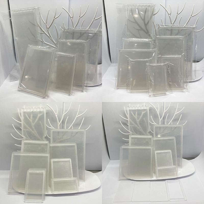 Multiple Shape DIY Acrylic Quicksand Plates Quicksand Ticket Root Mold Acrylic Ultra-permeable Quicksand Empty Plate