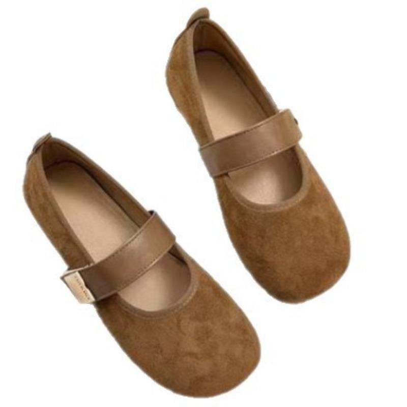 Temperament vielseitige leichte Mund Einzelschuhe Damen sind dünn und leicht vielseitig weiche Sohle ein Pedal Doudou Schuhe