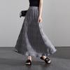SOFSIL 2026 Summer Pleated A-Line Midi Skirt